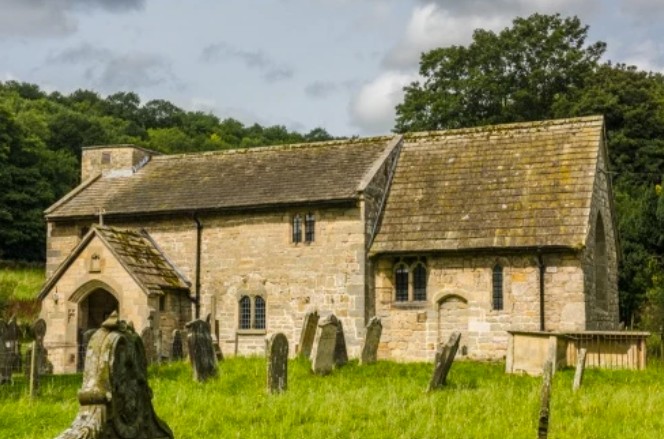 St Hilda's Church at Ellerburn, a small Saxon church near Thornton-le-Dale