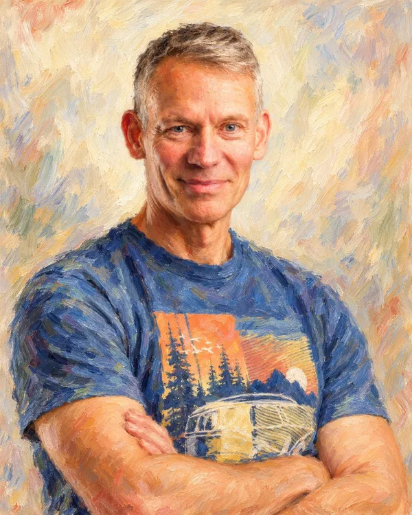 Painted portrait of Morland Sanders