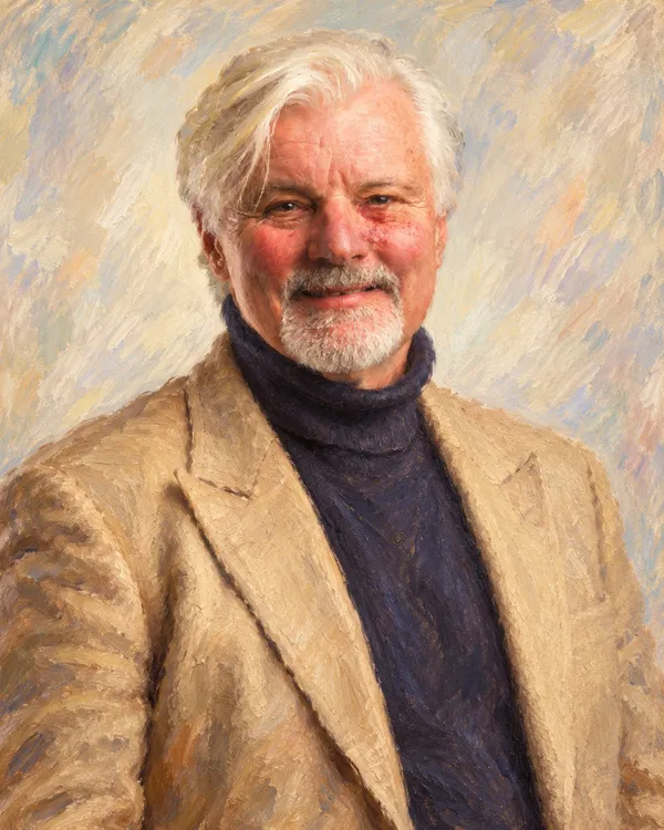 Painted portrait of Andy Joynson